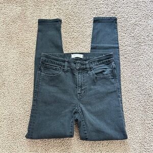 Madewell Women's Roadtripper Supersoft Skinny Jeans in Wash Black sz 26